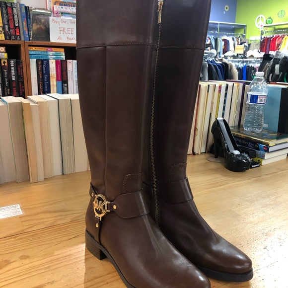 michael kors tall brown boots
